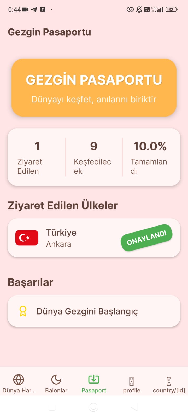 Quiz Ekranı